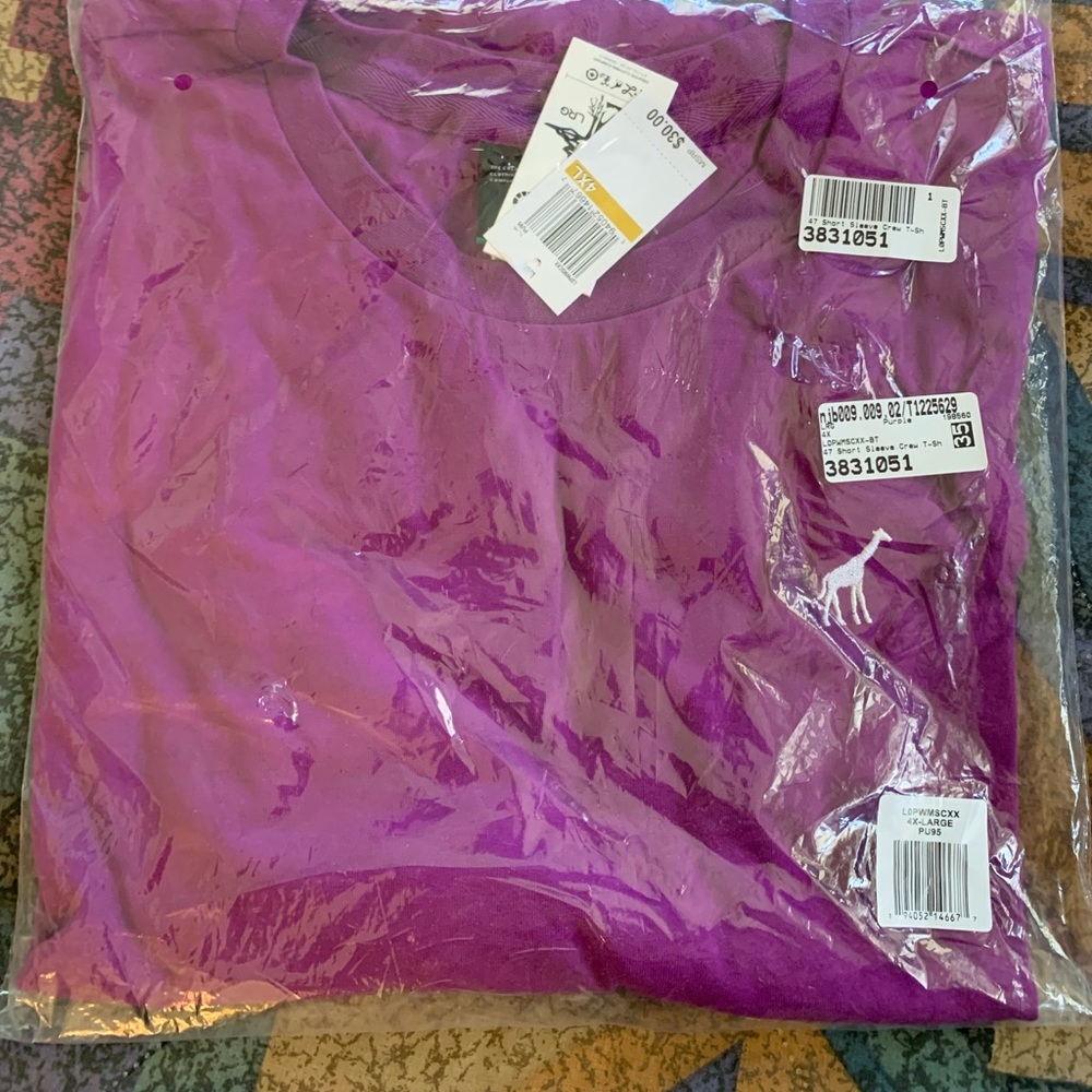 LIFTED RESEARCH GROUP LRG T SHIRT. PURPLE. SIZE 4xl. BRAND NEW WITH TAGS.